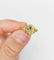 Bague 52.5 Bague art nouveau or rose fleur, saphir et diamants 58 Facettes A05529