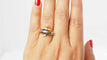 Bague 50 Bague Dauphin en or jaune et émail 58 Facettes 32581
