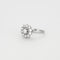 Bague 54 Bague platine et or gris avec diamants 58 Facettes GU65
