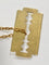 Pendentif Pendentif DINH VAN lame de rasoir or jaune 58 Facettes