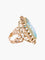 Bague Bague Ancienne Or Jaune Aigue-Marine 58 Facettes