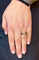 Bague 52 Bague or jaune rubis et diamants 58 Facettes