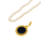 Collier Collier or jaune, perles de culture, camée onyx. 58 Facettes 34595