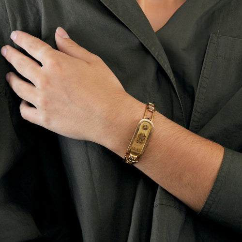 Bracelet Bracelet et pendentif or jaune 58 Facettes LP443-444