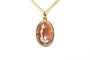 Pendentif Pendentif Années 50 en or jaune serti d'un camée 58 Facettes B470