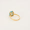Bague 58 Bague en or jaune sertie d'une aigue-marine 58 Facettes LP1275/BET