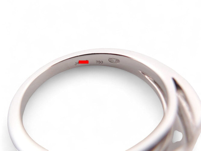Bague 52 bague MAUBOUSSIN chance of love n7 t52 or blanc 18k diamants facture 58 Facettes 269948