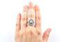 Bague 53 Bague en or blanc 18k et diamants 58 Facettes
