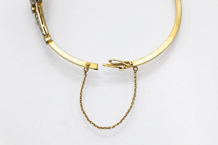 Bracelet Bracelet en or et platine serti de diamants, vers 1920 58 Facettes 10585