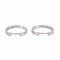 Boucles d'oreilles Boucles d'oreilles Créoles Or blanc Diamant 58 Facettes 3814689CN
