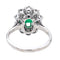 Bague 54 Bague  Pompadour  Or blanc Emeraude, Diamant 58 Facettes 3747899CN