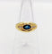Bague 53 Bague jonc vintage or jaune, saphir et diamants 58 Facettes A06062