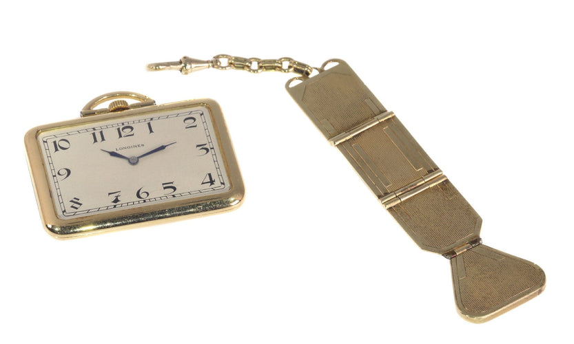 Montre Sophistication d'une montre de poche vintage : la merveille en or de Longines de 1918 58 Facettes 21092-0209