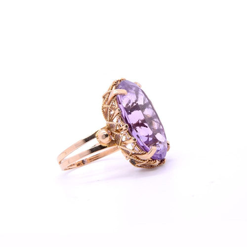 Bague 50 Bague améthyste Violetta Napoléon III, or jaune 58 Facettes 145