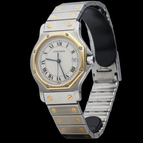 Montre Cartier Montre Santos Ronde Octagon 58 Facettes MT44400