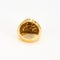 Bague 53 Bague dôme or jaune tressé 58 Facettes GU164