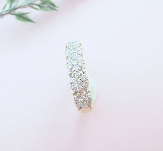 Bague 53.5 Bague or et diamants 0,70 carat 58 Facettes AA 1658