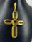Pendentif Pendentif Croix en or, citrines 58 Facettes AB36