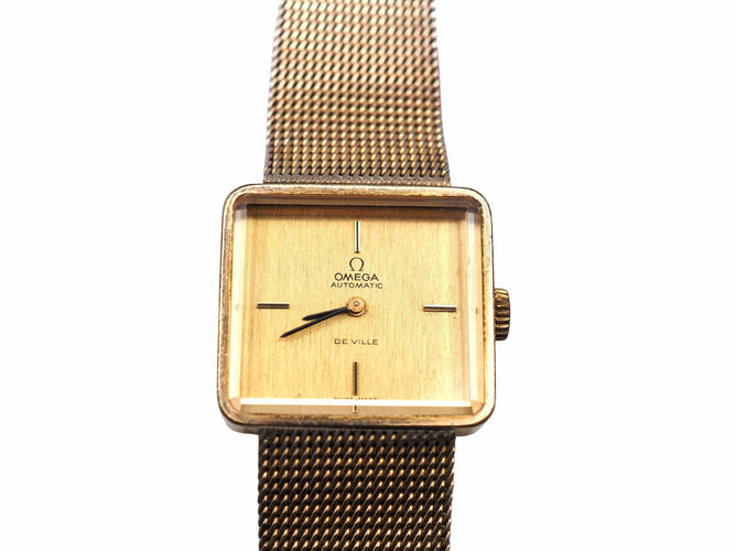 Montre OMEGA - Montre Emeraude automatique plaqué or 58 Facettes