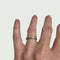 Bague SORTIJA SOLITARIO DISEÑO CONTEMPORANEO de ORO 18 kts con DIAMANTES 58 Facettes Q778A