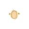 Bague 53.5 Bague en or jaune et corail rose 58 Facettes SOI33272