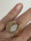 Bague 55 Bague Rétro Fils d'Or Jaune Platine Diamants 58 Facettes LOT 6119