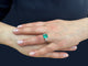 Bague 53 Bague émeraude et diamants en or blanc 18k 58 Facettes BAG.EMER.TE-1707