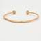 Bracelet Bracelet jonc ouvert or rose diamants 58 Facettes