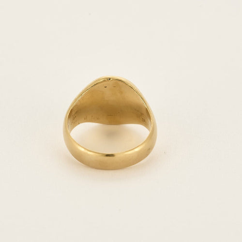 Bague 43 Chevalière en Or jaune 18k 58 Facettes ROM1271