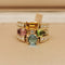 Bague BULGARI - Bague Allegra en or jaune, pierres de couleur et diamants 58 Facettes