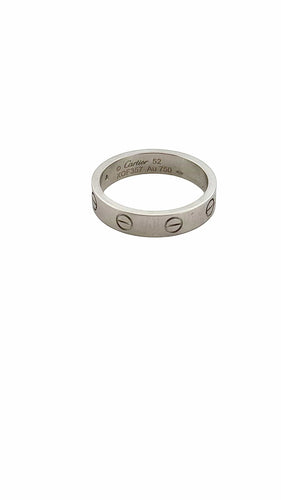 Bague 52 Alliance Cartier LOVE or gris et diamant 58 Facettes
