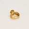 Bague en or jaune et citrine
