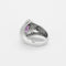 Bague 53 Bague jonc poire en or blanc 14K, Améthyste et diamants 58 Facettes