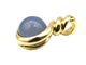 Pendentif GILBERT ALBERT. Pendentif or jaune et billes interchangeables 58 Facettes