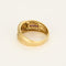 Bague 57 Bague en or jaune, diamants et rubis 58 Facettes B250486