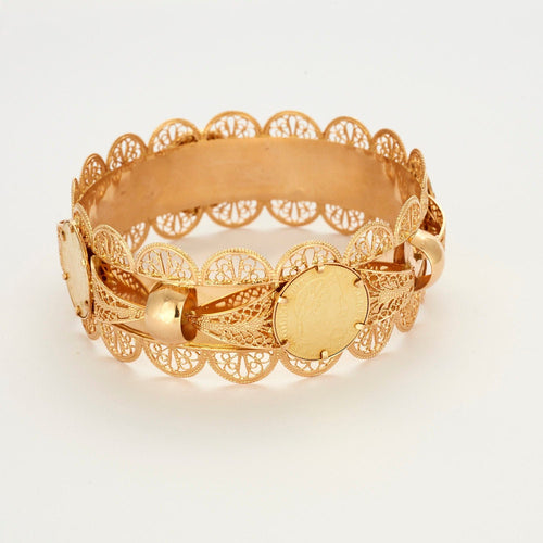 Bracelet Bracelet porte pièce or jaune 58 Facettes LP669/2