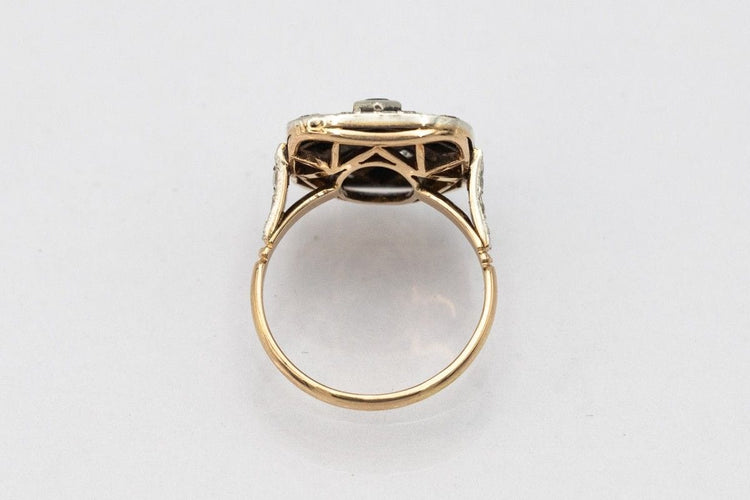 Bague 54 Ancienne bague en or Art Déco, Autriche, années 1920-1930. 58 Facettes 9898