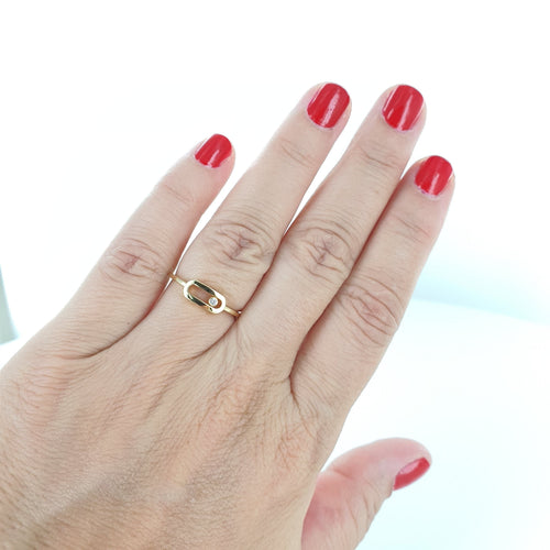 Bague 53 MESSIKA - Bague Move Uno or jaune 58 Facettes