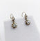 Boucles d'oreilles Dormeuses Art Déco or blanc, diamants taille brillants 58 Facettes A05861