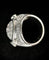 Bague 53 Bague dôme or blanc avec pavage de diamants 58 Facettes