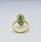 Bague 58 Bague Art Déco en or avec accents de platine, sertie d'une émeraude naturelle et de 28 diamants. 58 Facettes E14
