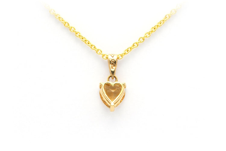 Pendentif Pendentif contemporain serti d’une citrine en or jaune 18 carats 58 Facettes B387