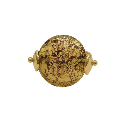 Bague Bague en or jaune et Murano 58 Facettes S266