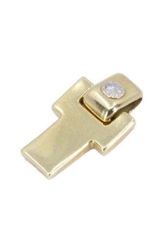 Pendentif Croix or et diamants signée Chimento 58 Facettes 083631