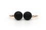 Boucles d'oreilles Boucles d'oreilles Napoléon III en or rose serties de jais 58 Facettes B307
