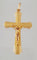 Pendentif PETITE CROIX OR JAUNE AVEC CHRIST 58 Facettes