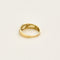Bague 56 Bague jonc en or jaune, or gris et nacre 58 Facettes SAI0556