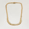 Collier Important Collier en or rose à maille gourmette 58 Facettes CHA5354