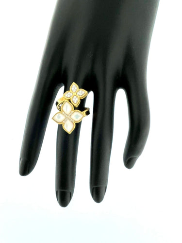 Bague 54.5 Roberto Coin - Bague Venetian Princess nacre diamants 58 Facettes