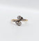 Bague 54 Bague toi et moi antique or jaune, platine et diamant 58 Facettes A05710